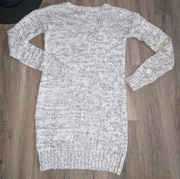 Talula Light Grey Chunky Knit Sweater Dress Small - Picture 3 of 6